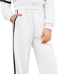Tween Girls Crop Sweat Suits Fall Pant Sets Size 6-15 Years