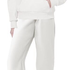 Girls Clothing Sets Half Zip Sweatsuit Outfits Sweatshirt and Sweatpants Fleece Pullover Joggers Set with Pockets