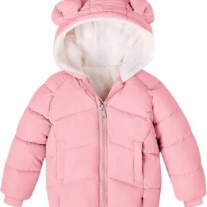 Baby Girls Boys Winter Coat Warm Fleece Jacket for Toddler Kids 6M-5T