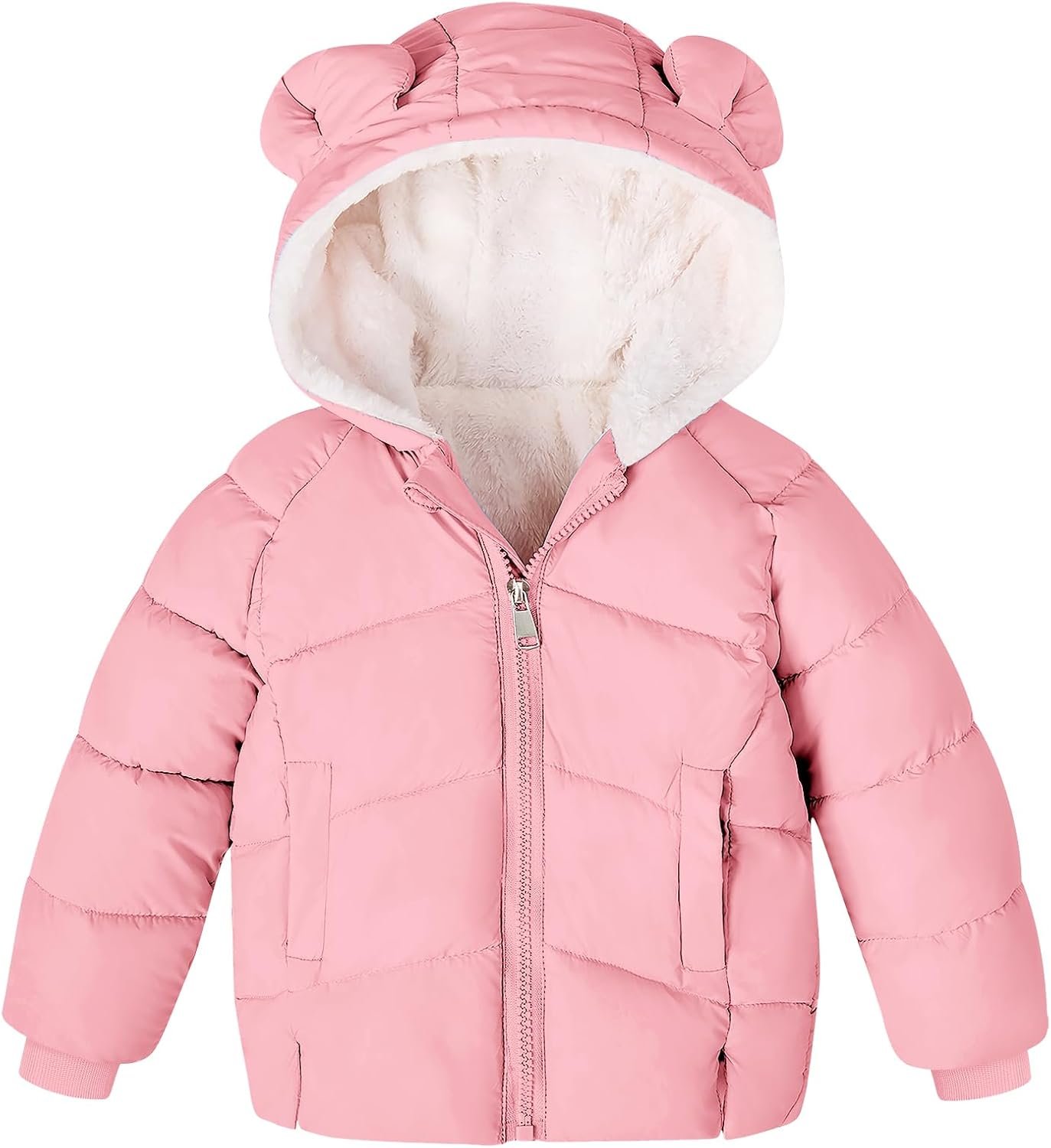 Baby Girls Boys Winter Coat Warm Fleece Jacket for Toddler Kids 6M-5T