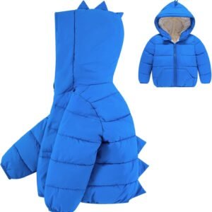 Toddler Boys Girls Winter Coats Hooded Warm Puffer Jacket for Baby Outwear 6M-4T