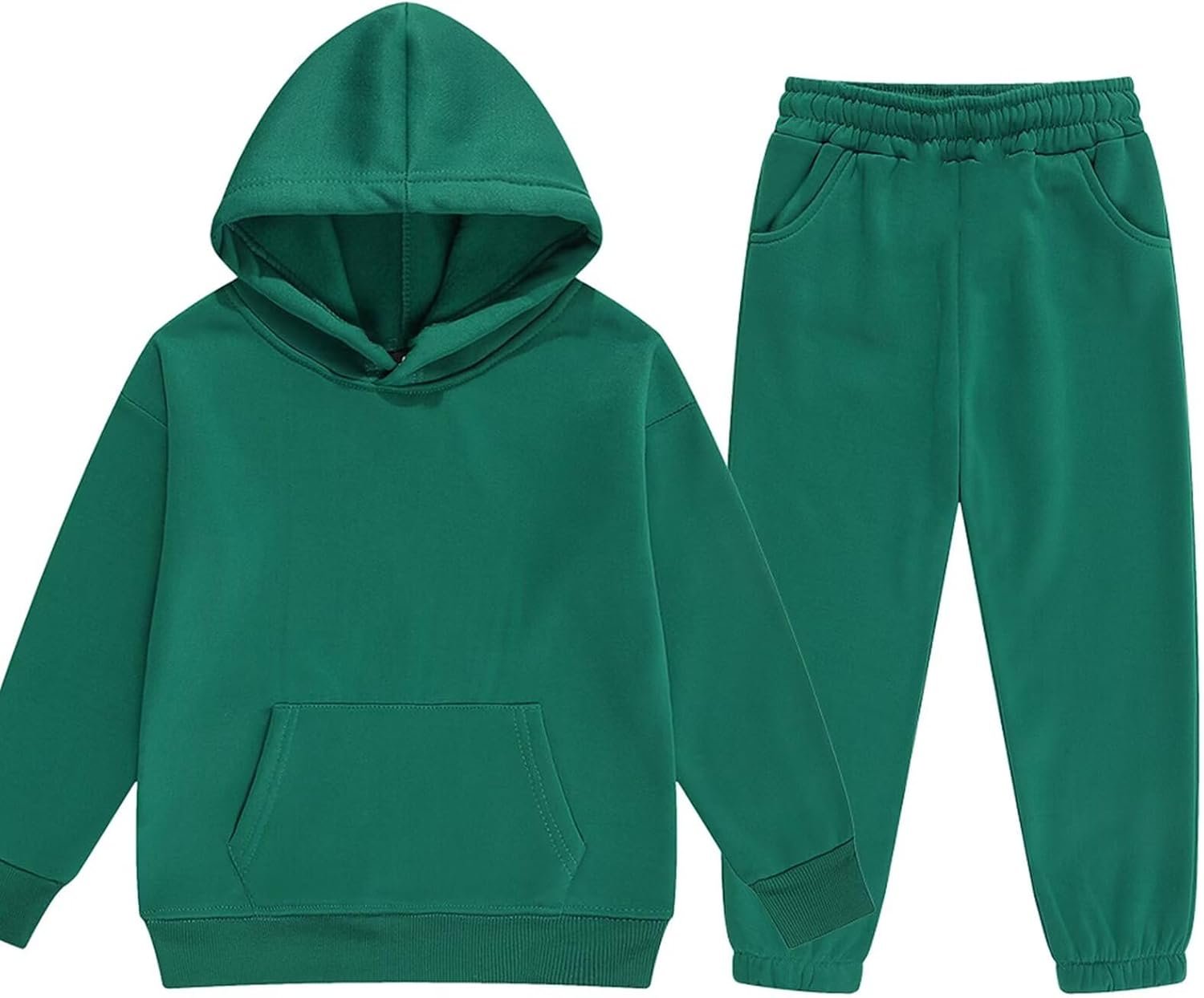 Girls Boys 2 Piece Tracksuit Athletic Sweatsuits Sets Hooded Sweatshirt and Jogger Sweatpants Clothing Sets for Kids