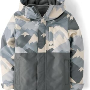 Boys Heavy 3 in 1 Winter Jacket, Wind-resistant Water-resistant Shell, Fleece Inner