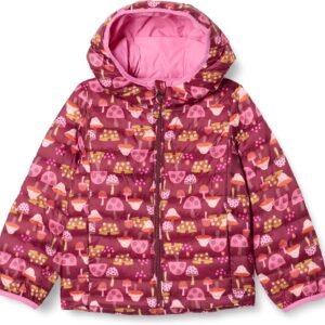 Girls and Toddlers' Lightweight Water-Resistant Packable Hooded Puffer Jacket