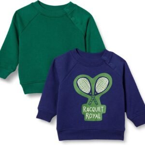 Unisex Toddlers and Babies' French Terry Crewneck Sweatshirts, Pack of 2