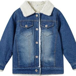 Boys' Denim Jacket Outerwear, 12M-14 Years
