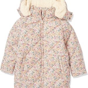 Girls and Toddlers' Long Quilted Cocoon Puffer Coat